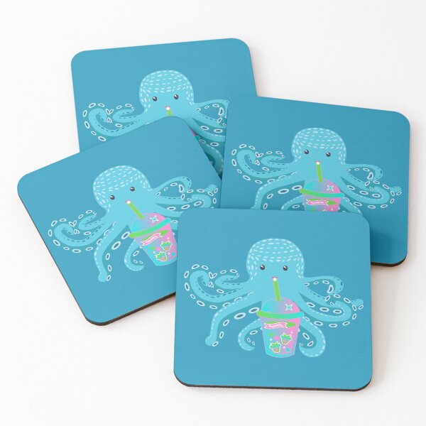 Item preview, Boba Drinking Octopus designed and sold by tmdaliggr.