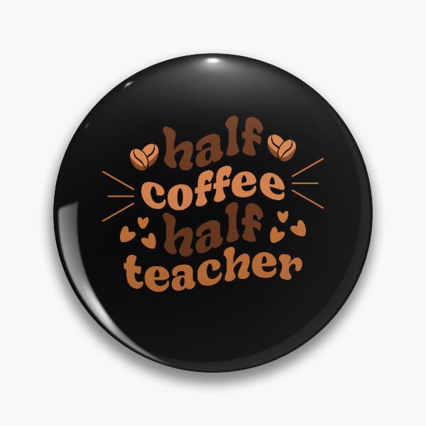 Artikelvorschau, Erster Schultag des Lehrers, halber Kaffee, halber Lehrer entworfen und verkauft von Spunitywear.