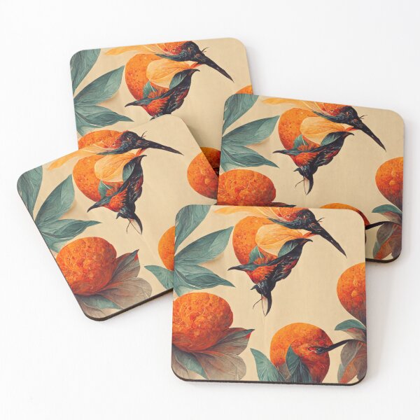 Item preview, Hummingbirds pattern wallpaper designed and sold by ontano.