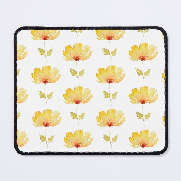 Item preview, Yellow Watercolour Flower Pattern designed and sold by SarahKCreative.