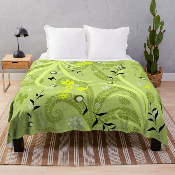 Item preview, Flowers on a green background designed and sold by lalylaura.