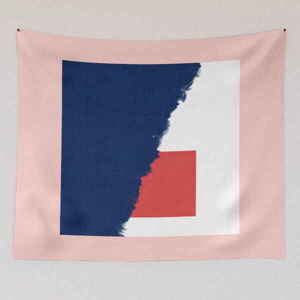 Item preview, Sunrise Dawn abstract blue and red designed and sold by Grobik.