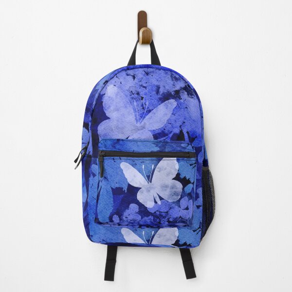 Item preview, Sapphire Blue Butterflies and Hydrangeas Negative Painting designed and sold by Valerie Englehart.