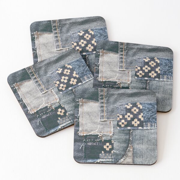 Item preview, Denim Patchwork  designed and sold by redstitchlab.