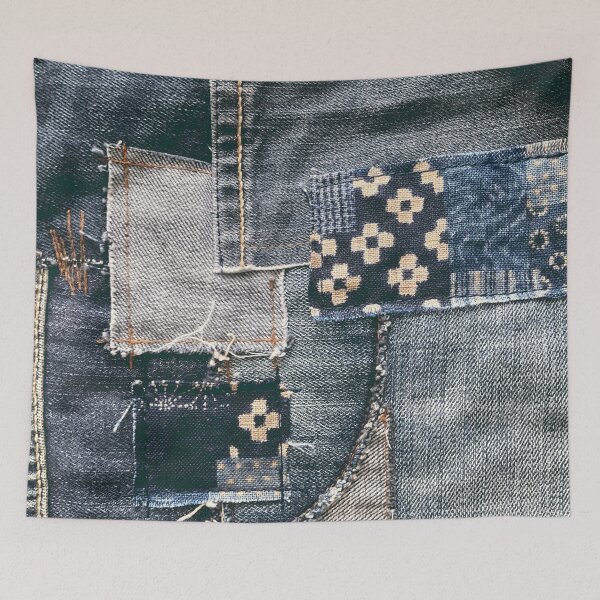 Item preview, Denim Patchwork  designed and sold by redstitchlab.