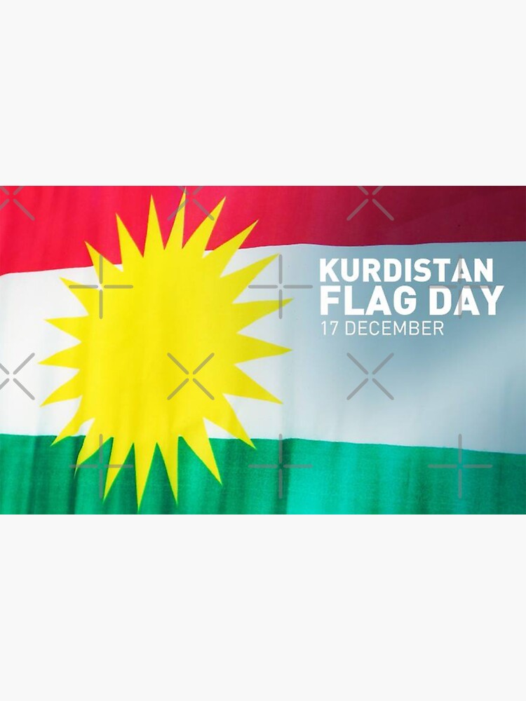 "Kurdistan national flag day " Sticker for Sale by Redbubble