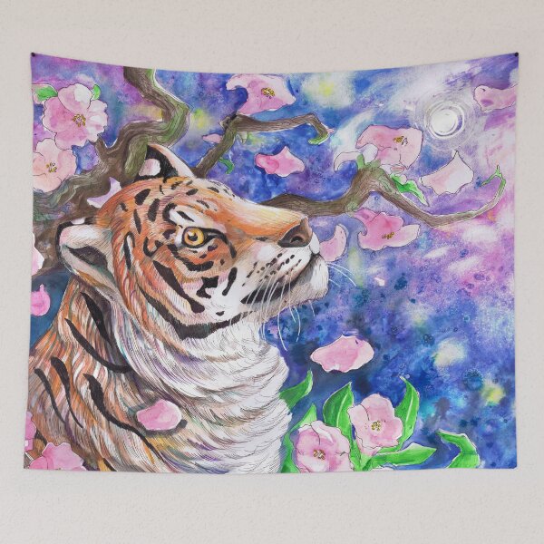 Item preview, Tiger Blossoms  designed and sold by Dawn Paws.