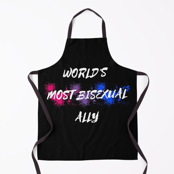 Item preview, World's Most Bisexual Ally Bi Flag Color Splash Bisexual Joke In Black designed and sold by LuckyKermit.