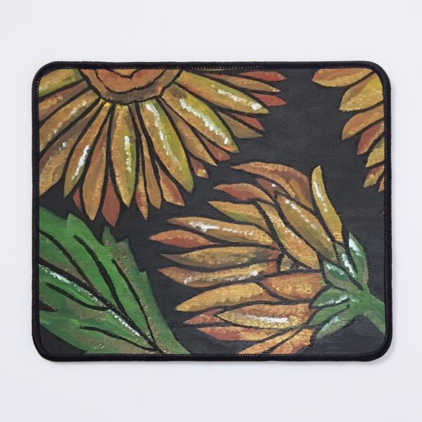 Item preview, SUNFLOWERS (Black Background) designed and sold by Sustainably Wylde.