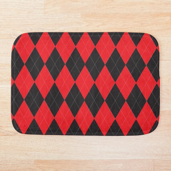 Aperçu de l'œuvre Motif Argyle Rouge et Noir créée et vendue par ValeriesGallery.