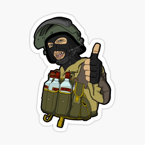 Spetsnaz Stickers Redbubble - roblox kgb uniform roblox 1 free