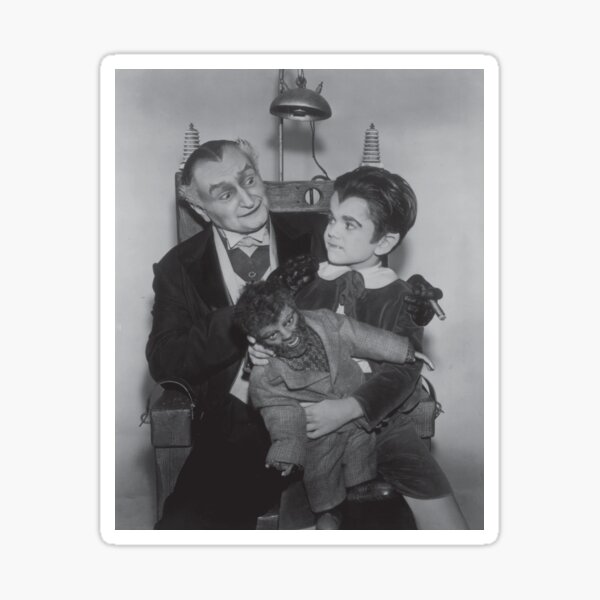 Grandpa Munster Eddie Munster Woof Woof Sticker