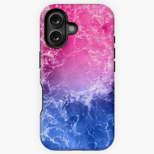 Item preview, Hidden Subtle Bisexual (Bi) Flag Ocean Waves designed and sold by PlayfullyPride.
