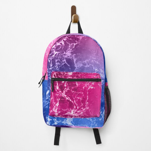 Item preview, Hidden Subtle Bisexual (Bi) Flag Ocean Waves designed and sold by PlayfullyPride.