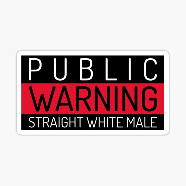 White Straight Conservative Christian Car Bumper Vinyl Sticker Decal