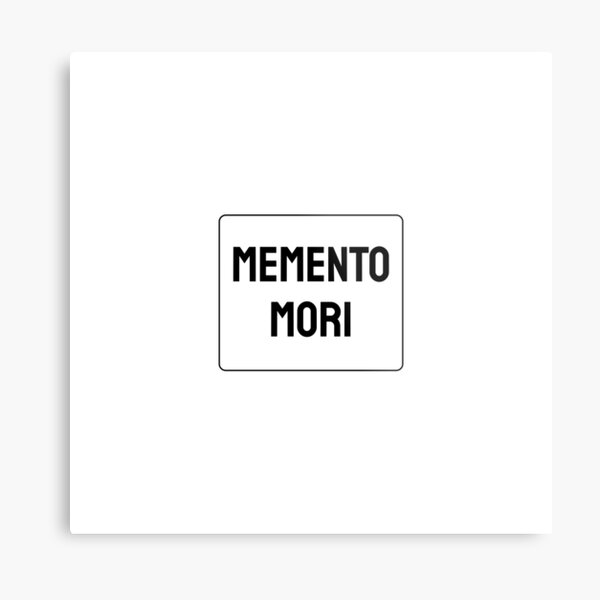 Artikel-Vorschau von Memento Mori – erinnere dich daran, dass du sterben wirst – stoische Weisheit, designt und verkauft von Inspirationmotivation.