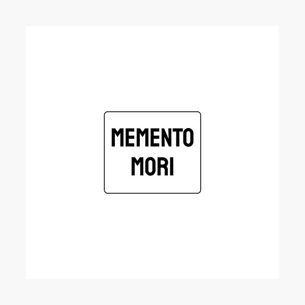 Artikel-Vorschau von Memento Mori – erinnere dich daran, dass du sterben wirst – stoische Weisheit, designt und verkauft von Inspirationmotivation.