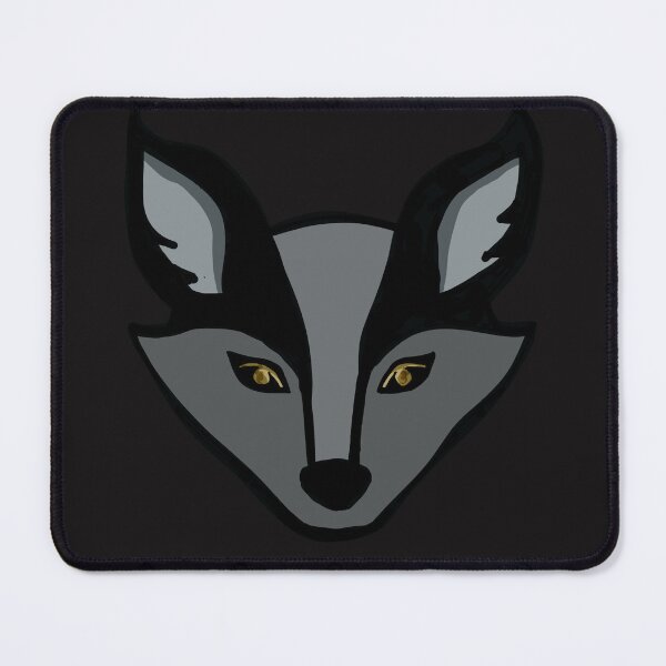 Item preview, GREY FOX - Amber Eyes (Black Background) designed and sold by Sustainably Wylde.