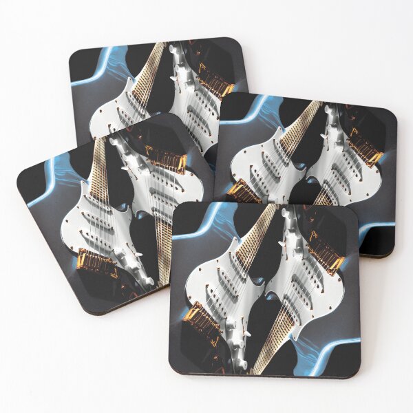 Item preview, Electric Guitar - Misty Blue and Gold designed and sold by QuarterMoon.