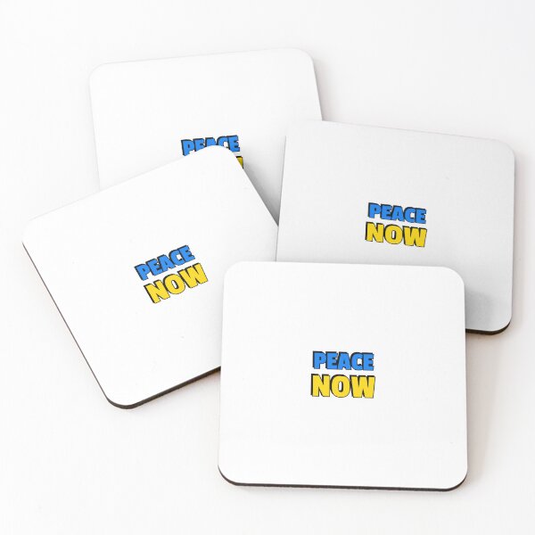 Item preview, Peace Now - No More War - Yellow and Blue designed and sold by Inspirationmotivation.