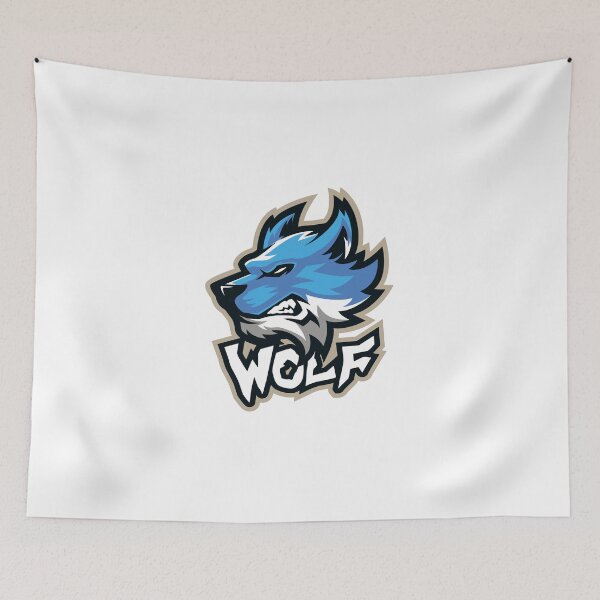 Item preview, Zidika blue wolf snarling designed and sold by klimov0101.