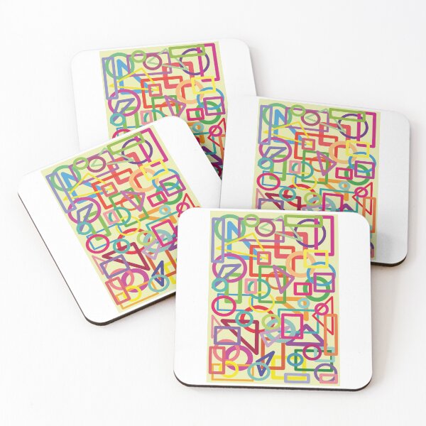 Item preview, different geometric shapes on a yellow background designed and sold by Jumty13.