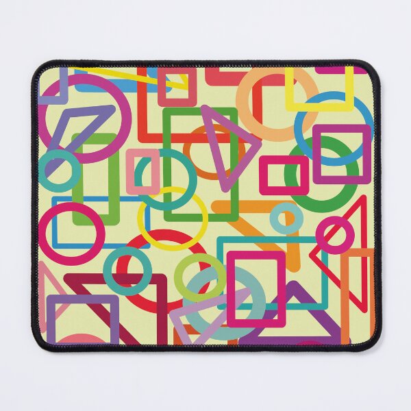 Item preview, different geometric shapes on a yellow background designed and sold by Jumty13.