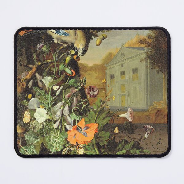 Item preview, Rachel Ruysch Nature Landscape with Poppies and Other Flowers designed and sold by Vicky Brago-Mitchell®.