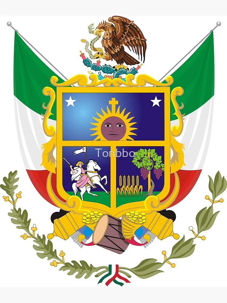 Chihuahua (state) coat of arms, Mexico Greeting Card for Sale by Tonbbo