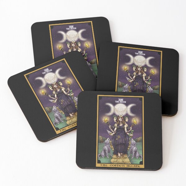 Item preview, The Goddess Hecate in The Moon Tarot Card designed and sold by TheGhoulishGarb.