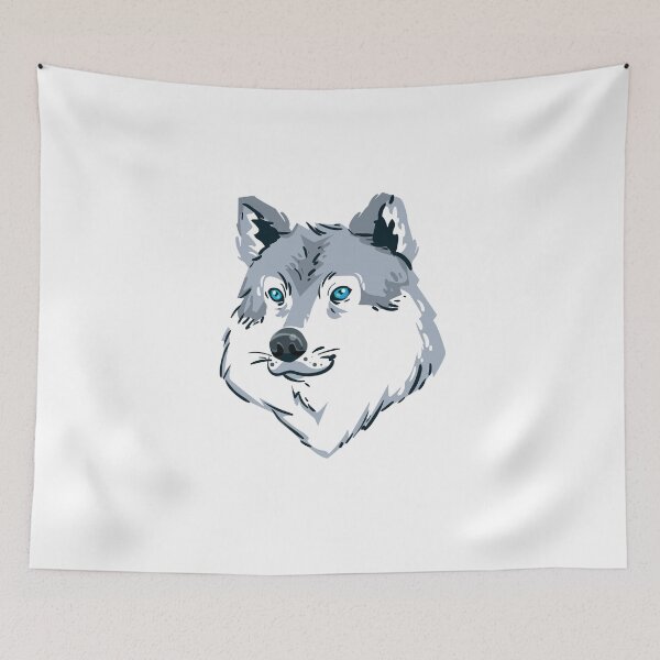 Item preview, Zidika wolf with beautiful and fluffy fur designed and sold by klimov0101.