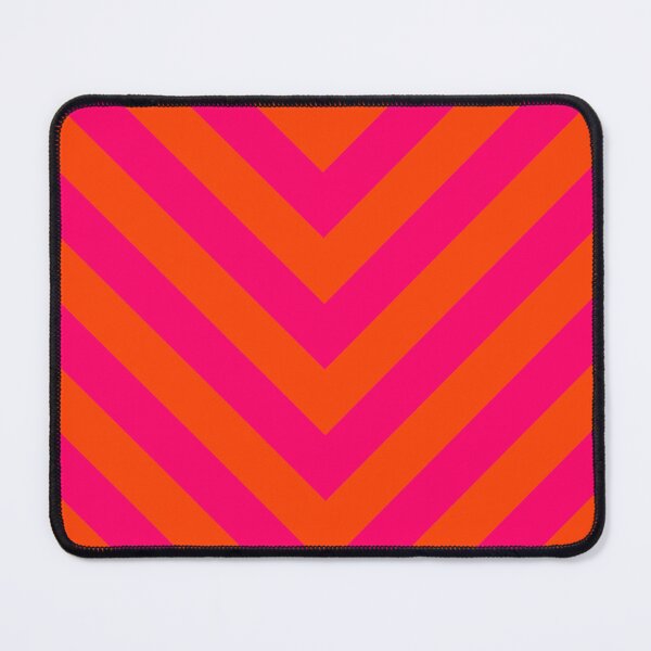 Item preview, Bright Neon Pink and Orange Chevron Cabana Tent Stripes designed and sold by podartist.