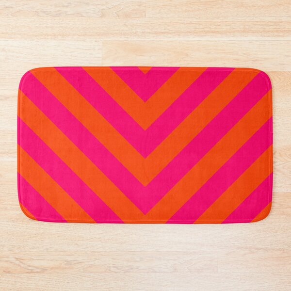 Item preview, Bright Neon Pink and Orange Chevron Cabana Tent Stripes designed and sold by podartist.