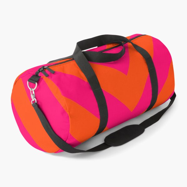 Artikelvorschau, Leuchtende Neonpink- und Orange-Chevron-Cabana-Zeltstreifen entworfen und verkauft von podartist.