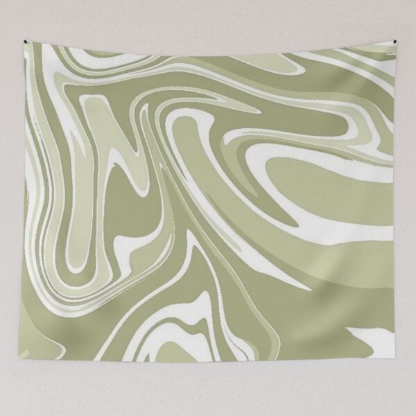 Item preview, Mint Green Abstract Liquid Pour Paint-  Green Abstract Fluid Painting designed and sold by adoredigitals.