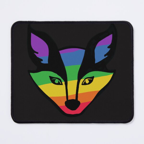Item preview, RAINBOW FOX (Black Background) designed and sold by Sustainably Wylde.