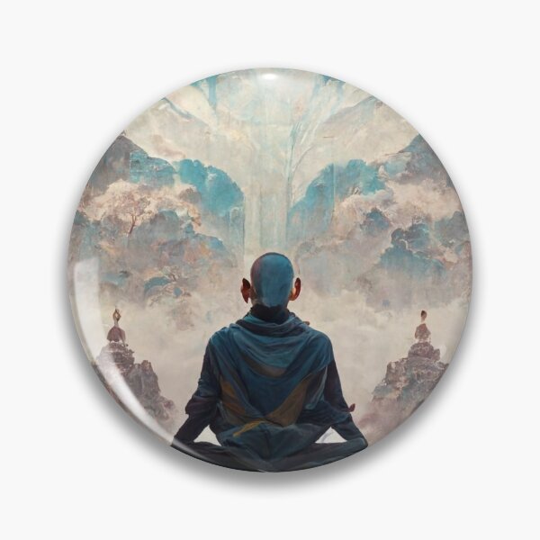 Item preview, Aang meditating on the Air Temple designed and sold by dosisdeartes.