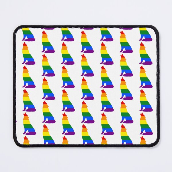 Item preview, Classic Rainbow Pride Wolf Background v2 designed and sold by MMwolfdogden.