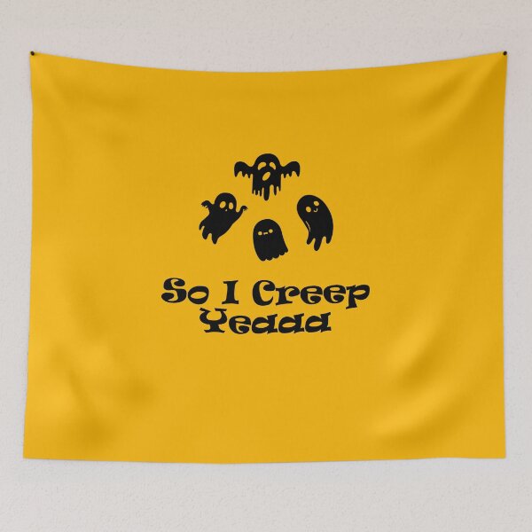 Item preview, So i creep Yeah Graphic Tee, Funny Design Halloween Ghost designed and sold by yssnyd.