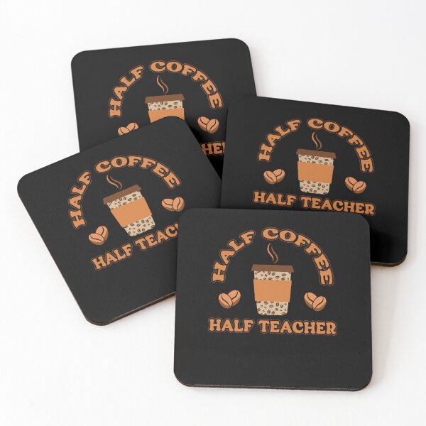 Item preview, First Day Of School Half Coffee Half Teacher Present Coffee Lover Teacher Essential designed and sold by Spunitywear.