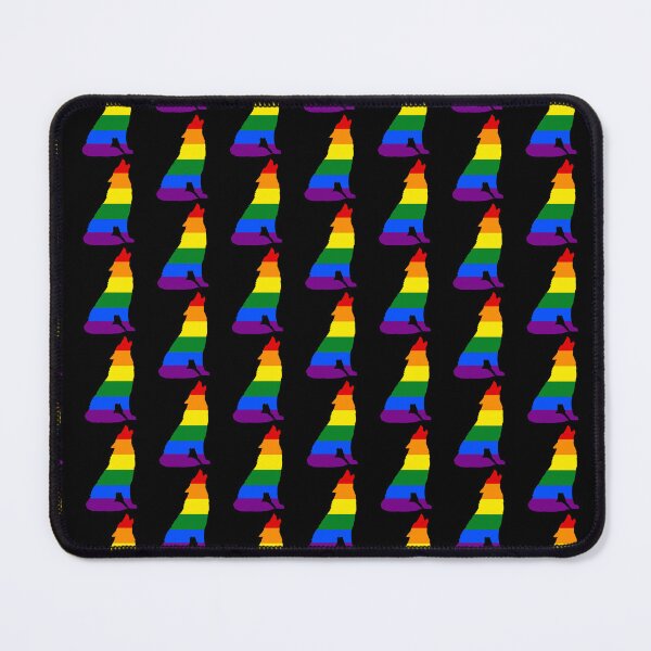 Item preview, Wolf Classic Rainbow Pride Background designed and sold by MMwolfdogden.