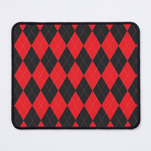Artikelvorschau, Rotes und schwarzes Rautenmuster entworfen und verkauft von ValeriesGallery.