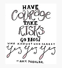 amy poehler (pink) Photographic Print