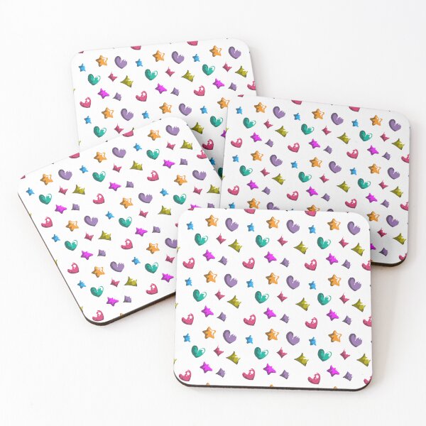 Item preview, Stars Hearts Diamonds Colorful designed and sold by OtillieArt.