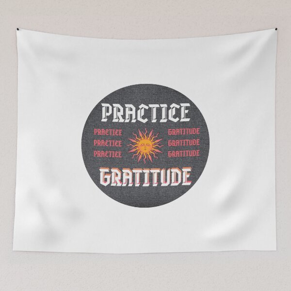 Item preview, Practice Gratitude Black Denim Sun Design designed and sold by kayadmu.