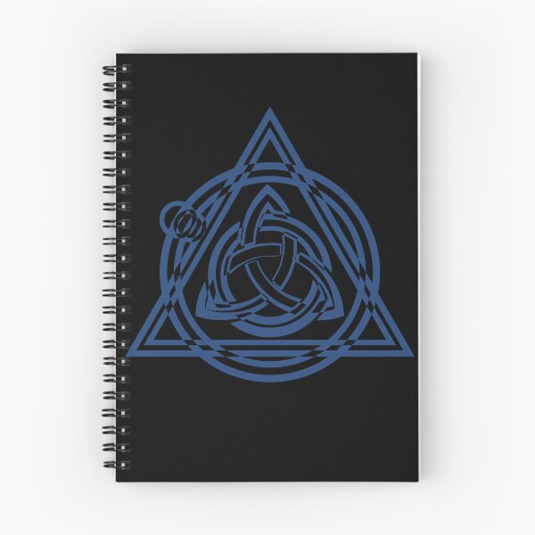 Item preview, Blue Celtic Triquetra Circle Triangle Black And White designed and sold by Depic Spirit.