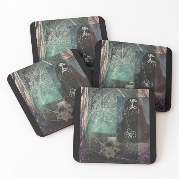 Item preview,  Zombie Spider Web Horror Digital Collage Design designed and sold by EarthArtDesigns.