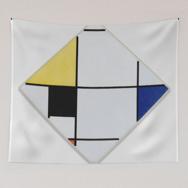 Item preview, Lozenge Composition with Yellow, Black, Blue, Red, and Gray (1921) Piet Mondrian (Dutch, 1872 - 1944) designed and sold by TeeARTHY.
