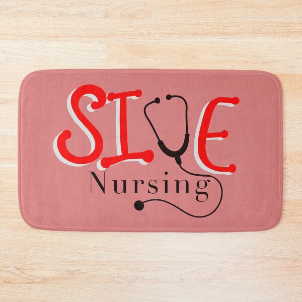 Item preview, SIUE Nursing with stethoscope design designed and sold by MaryaMeerkat.