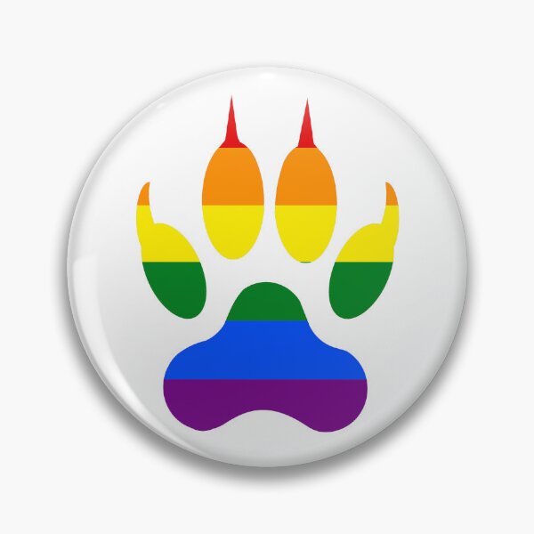 Item preview, Wolf Paw Classic Rainbow Pride v2 designed and sold by MMwolfdogden.
